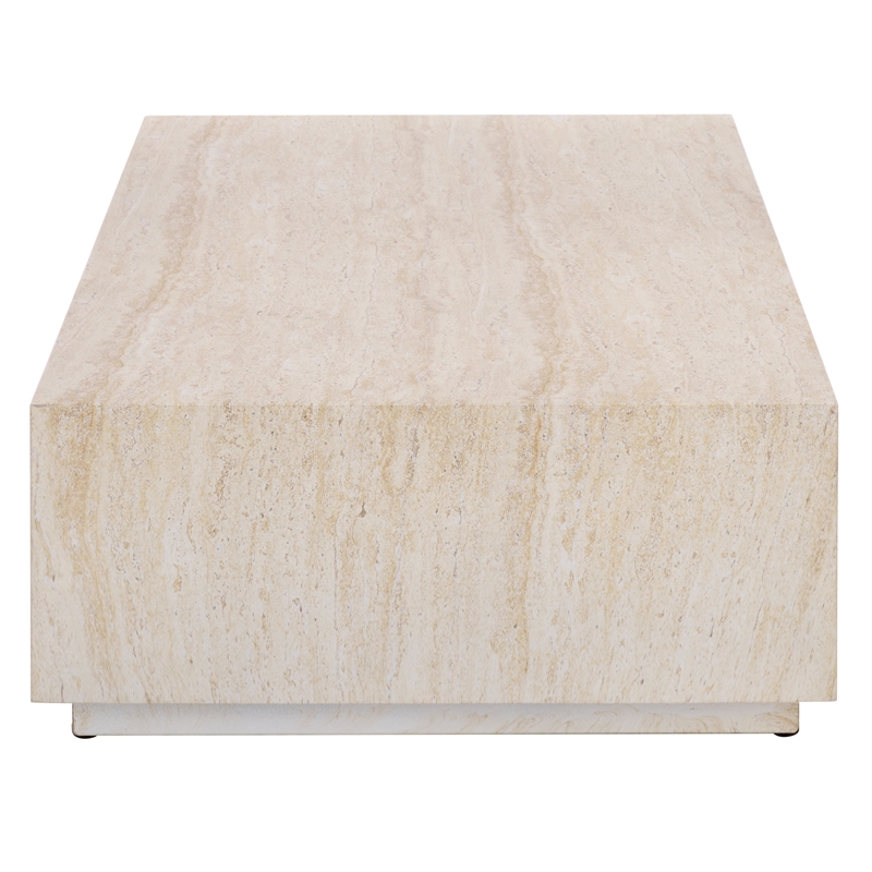 Safavieh Tina Rectangle Coffee Table in Beige