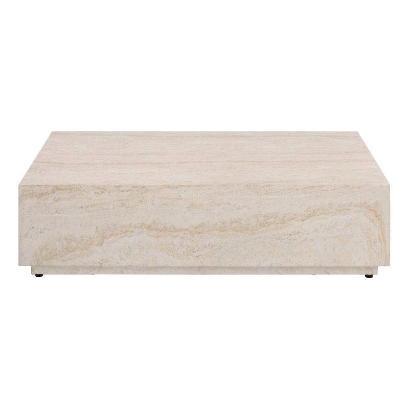 Safavieh Tina Rectangle Coffee Table in Beige