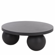 Safavieh Tina 3 Ball Round Coffee Table in Black