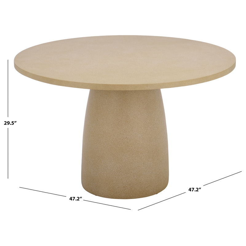 Safavieh Tina Round Dining Table  in Beige