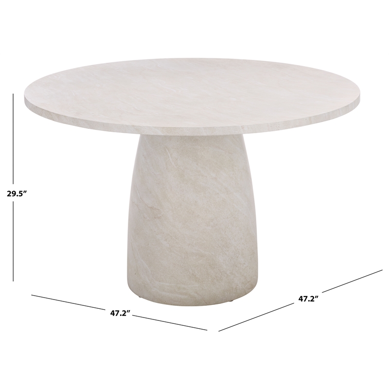 Safavieh Tina Round Dining Tablein Smoke