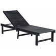 Safavieh Inglewood Wood Lounge Chair  in Dark Gray / Beige