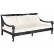 Safavieh Pasadena Wood Daybed in Dark Gray / Beige