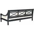 Safavieh Pasadena Wood Daybed in Dark Gray / Beige