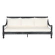 Safavieh Pasadena Wood Daybed in Dark Gray / Beige