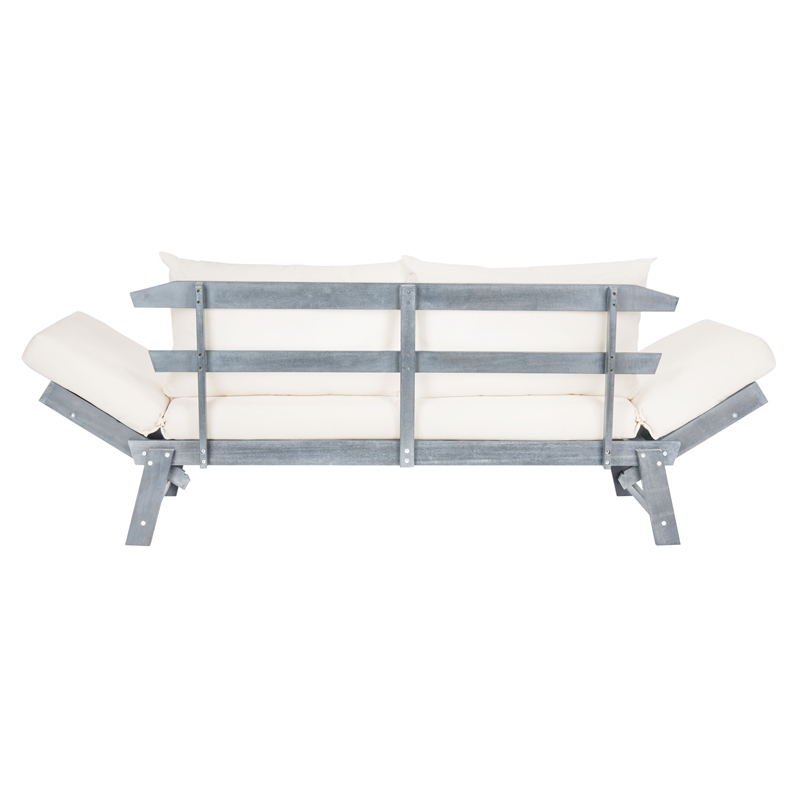 Safavieh Tandra Wood Daybed in Ash / Beige