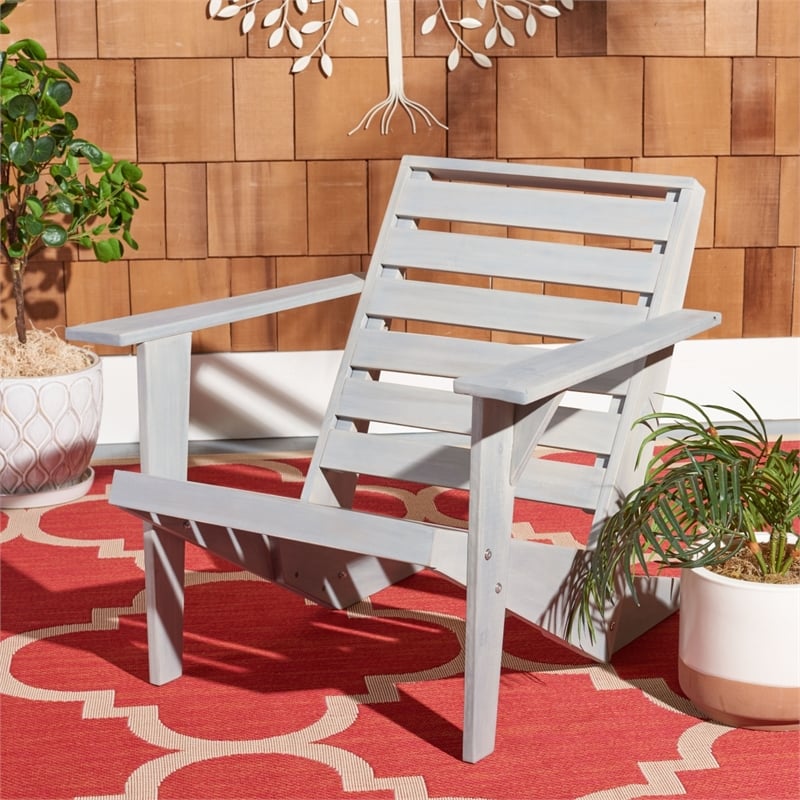 Safavieh Lanty Wood Adirondack in Ash