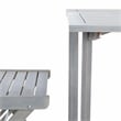 Safavieh Gallo Wood Balcony Bistro Set in Ash