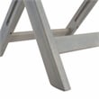Safavieh Gallo Wood Balcony Bistro Set in Ash
