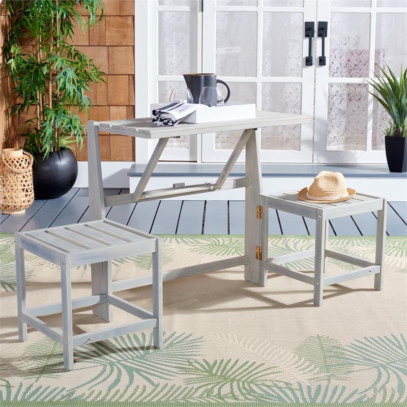Safavieh Belamy Wood Transformer Bench in Ash