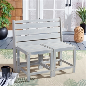 Safavieh Belamy Wood Transformer Bench in Ash