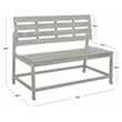 Safavieh Ruben Wood Balcony Bench and Table in Ash