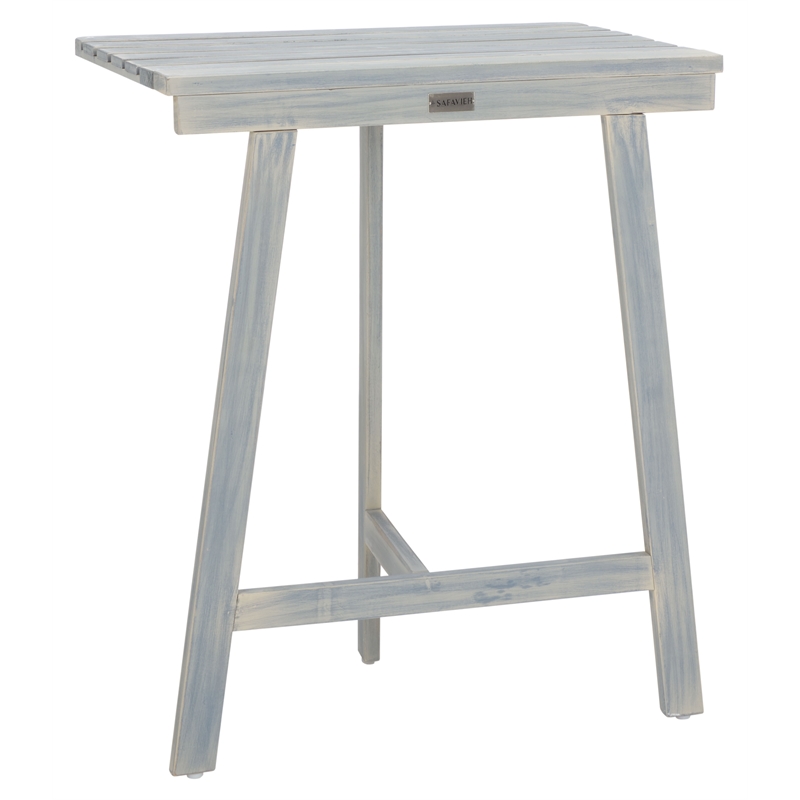 Safavieh Benton Wood Balcony Table in Ash