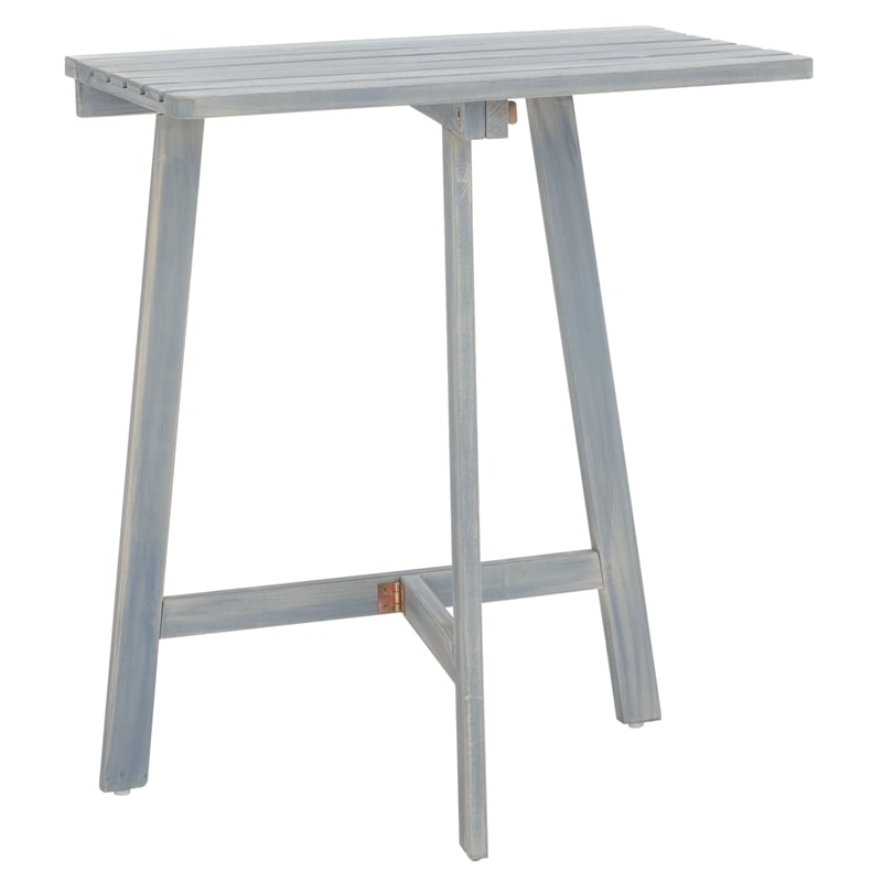 Safavieh Benton Wood Balcony Table in Ash
