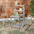 Safavieh Griffen Wood Balcony Dining Cabinet in Ash