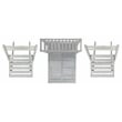 Safavieh Griffen Wood Balcony Dining Cabinet in Ash