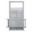 Safavieh Griffen Wood Balcony Dining Cabinet in Ash