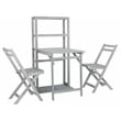 Safavieh Griffen Wood Balcony Dining Cabinet in Ash