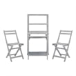 Safavieh Griffen Wood Balcony Dining Cabinet in Ash
