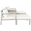 Safavieh Pratia 5 Pc Wood Outdoor Set in Ash / Beige