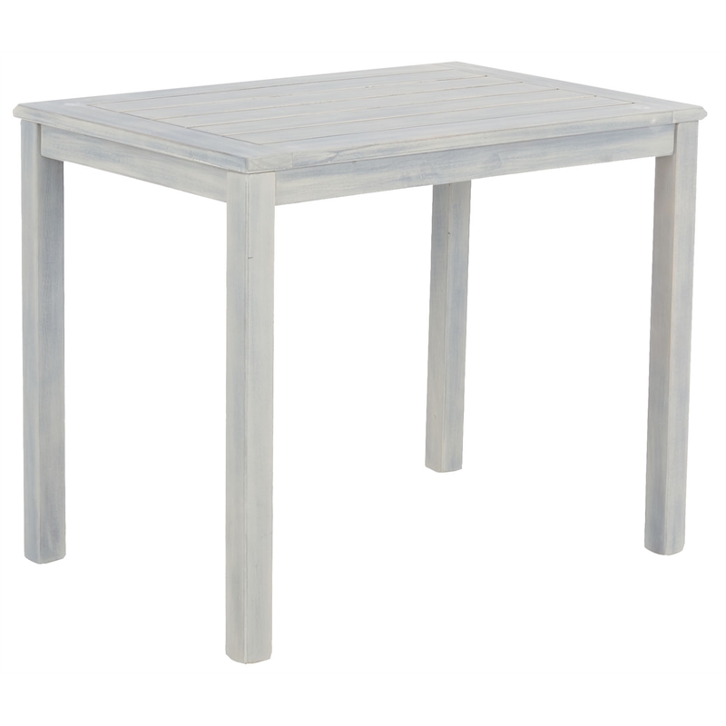 Safavieh Pratia 5 Pc Wood Outdoor Set in Ash / Beige