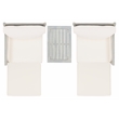 Safavieh Pratia 5 Pc Wood Outdoor Set in Ash / Beige