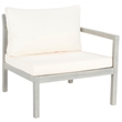 Safavieh Pratia 5 Pc Wood Outdoor Set in Ash / Beige
