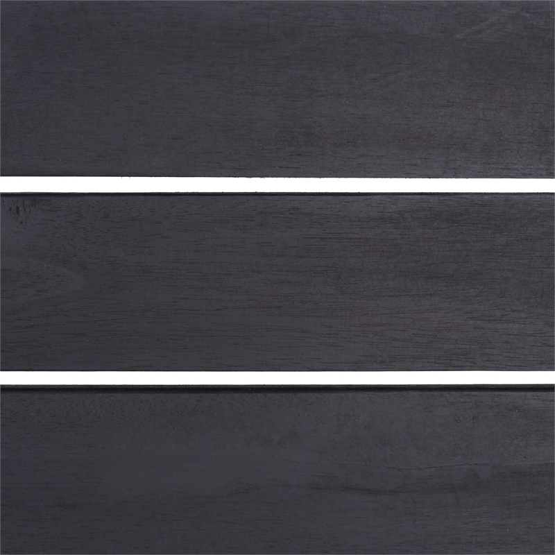 Safavieh Pratia 5Pc Wood Outdoor Set in Dark Gray / Beige