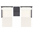 Safavieh Pratia 5Pc Wood Outdoor Set in Dark Gray / Beige