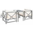 Safavieh Ronson 5 Pc Wood Sectional Set in Ash / Beige