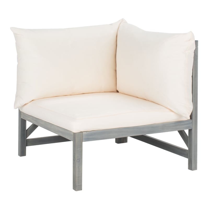 Safavieh Ronson 5 Pc Wood Sectional Set in Ash / Beige