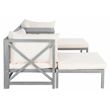 Safavieh Ronson 5 Pc Wood Sectional Set in Ash / Beige