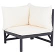 Safavieh Ronson 5 Pc Wood Sectional Set in Dark Gray / Beige