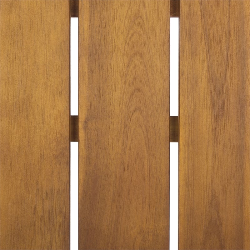 Safavieh Tucker Stacking Wood Chair in Teak