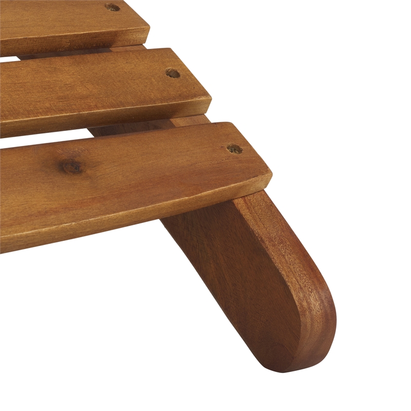 Safavieh Fanty Wood Folding Sunlounger  in Teak