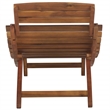 Safavieh Fanty Wood Folding Sunlounger  in Teak