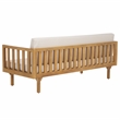 Safavieh Napoli 3-Seater Wood Bench in Oak / Cream