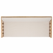 Safavieh Napoli 3-Seater Wood Bench in Oak / Cream
