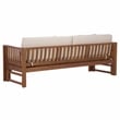 Safavieh Napoli Wood Bench & Bed in Teak / Brown / Cream