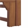 Safavieh Napoli Wood Bench & Bed in Teak / Brown / Cream
