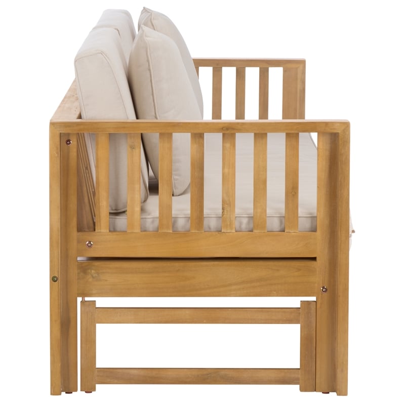 Safavieh Napoli Wood Bench & Bed in Oak / Cream
