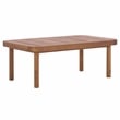 Safavieh Cardori Wood Bench + Table in Teak / Brown / Cream