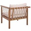 Safavieh Sabrina Wood Chair Set of 2 in Teak / Brown / Cream