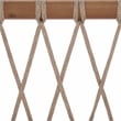 Safavieh Sabrina Wood  Bench + Table in Teak / Brown / Cream