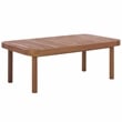 Safavieh Sabrina Wood  Bench + Table in Teak / Brown / Cream