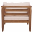 Safavieh Alta Wood Chair Set of 2  in Teak / Brown / Cream