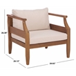 Safavieh Alta Wood Chair Set of 2  in Teak / Brown / Cream