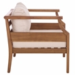 Safavieh Alta Wood Chair Set of 2  in Teak / Brown / Cream
