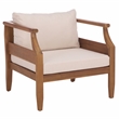 Safavieh Alta Wood Chair Set of 2  in Teak / Brown / Cream