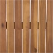 Safavieh Alta Wood Bench + Table in Teak / Brown / Cream